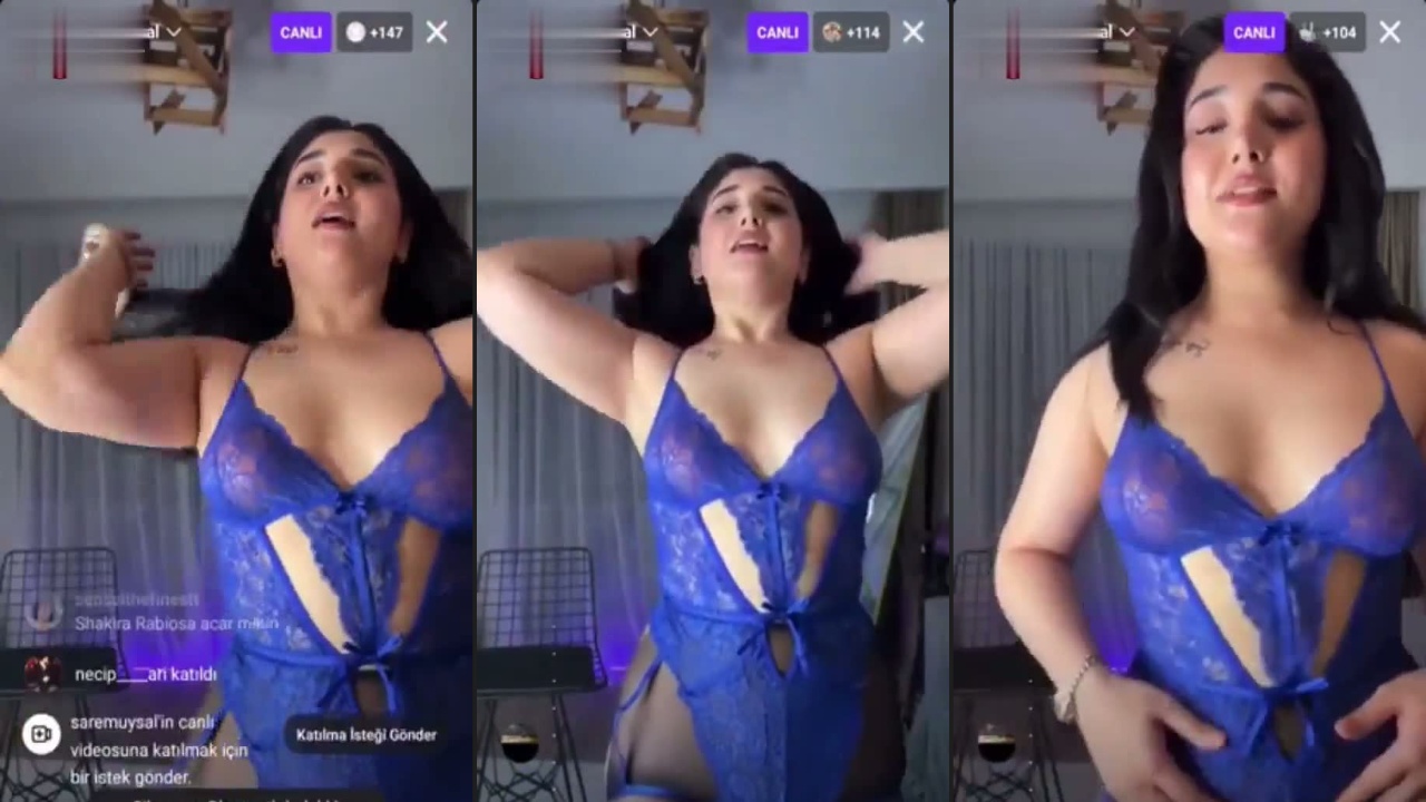 Sarem Uysal Yayında Sexsi Porno  Şovu